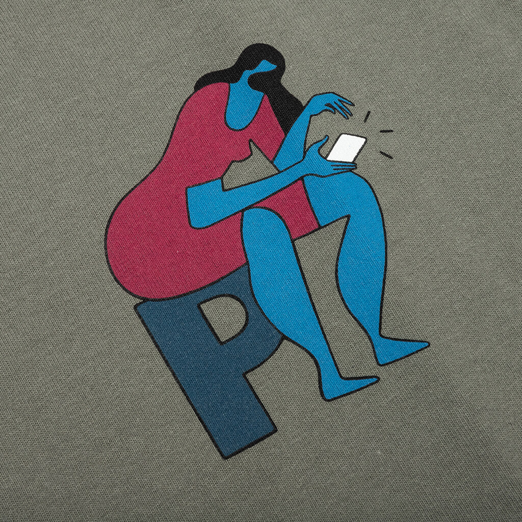 Insecure Days T-Shirt - Greyish Green - Image 3