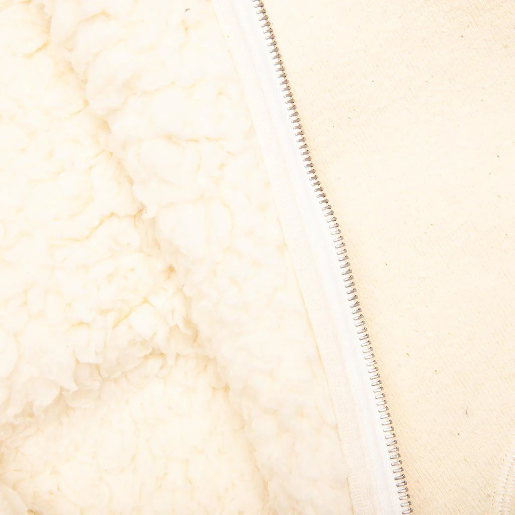 Reversible Sherpa Jacket - Eggshell - Image 5