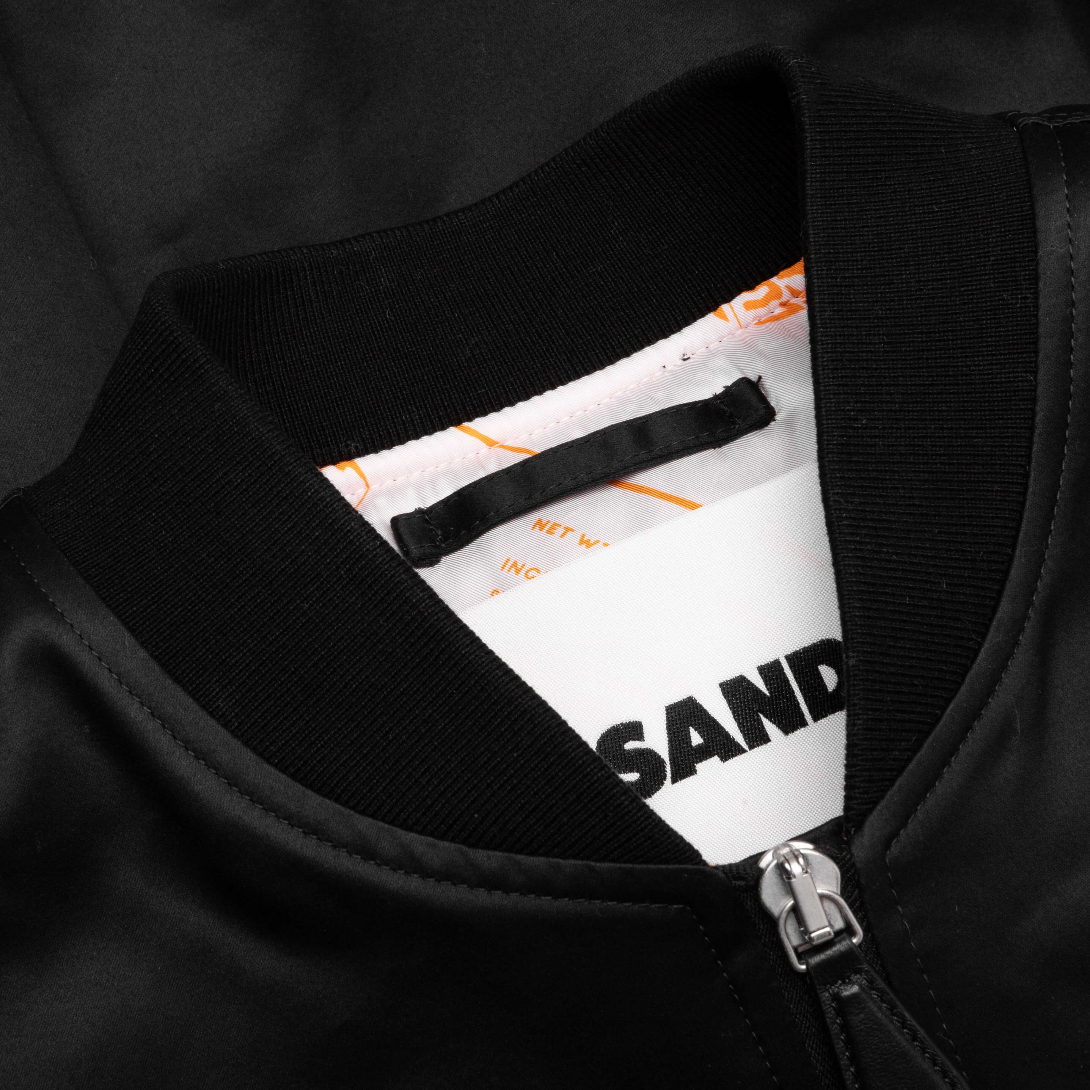Oversized Bomber Jacket - Pitch Black - Image 3
