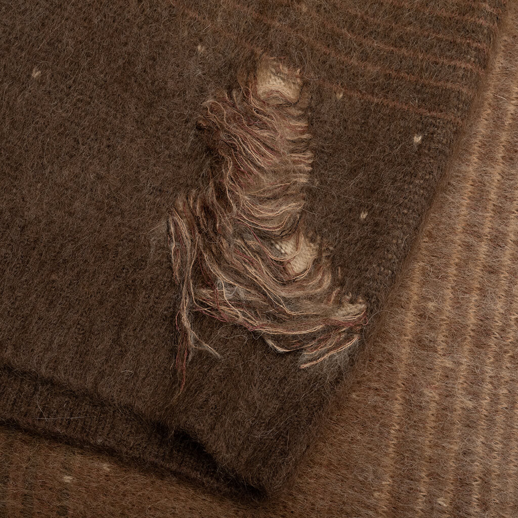 Gradient Mohair Crew - Chocolate - Image 3