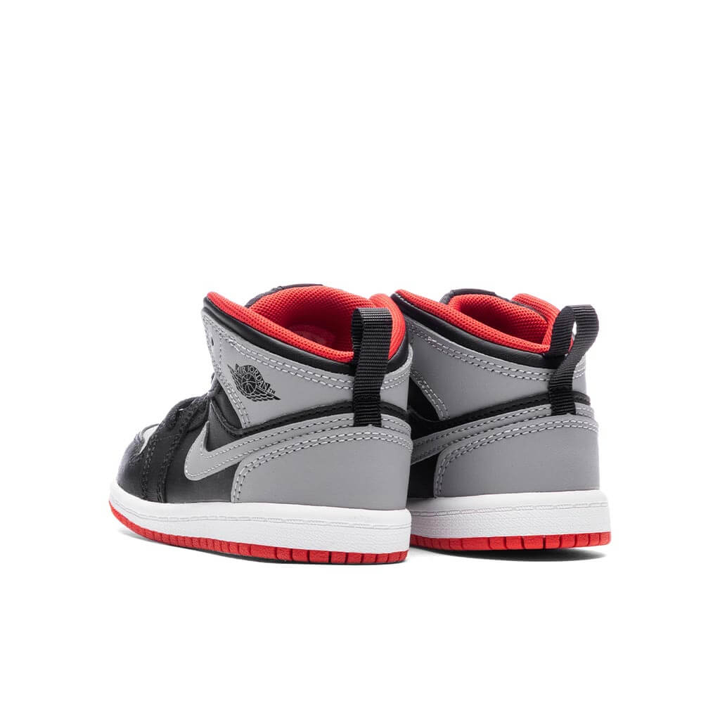 Jordan 1 Mid (TD) - Black/Cement Grey/Fire Red - Image 3