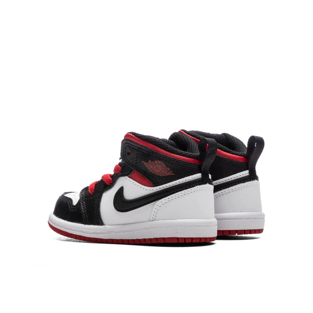 Jordan 1 Mid (TD) - White/Gym Red/Black - Image 3