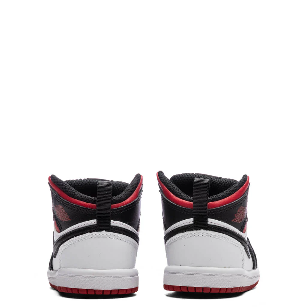 Jordan 1 Mid (TD) - White/Gym Red/Black - Image 4