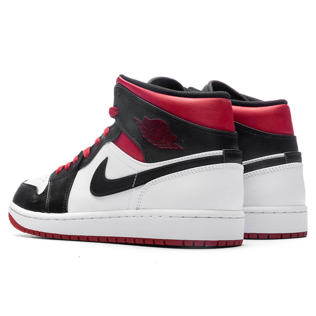 Air Jordan 1 Mid - White/Gym Red/Black - Image 3