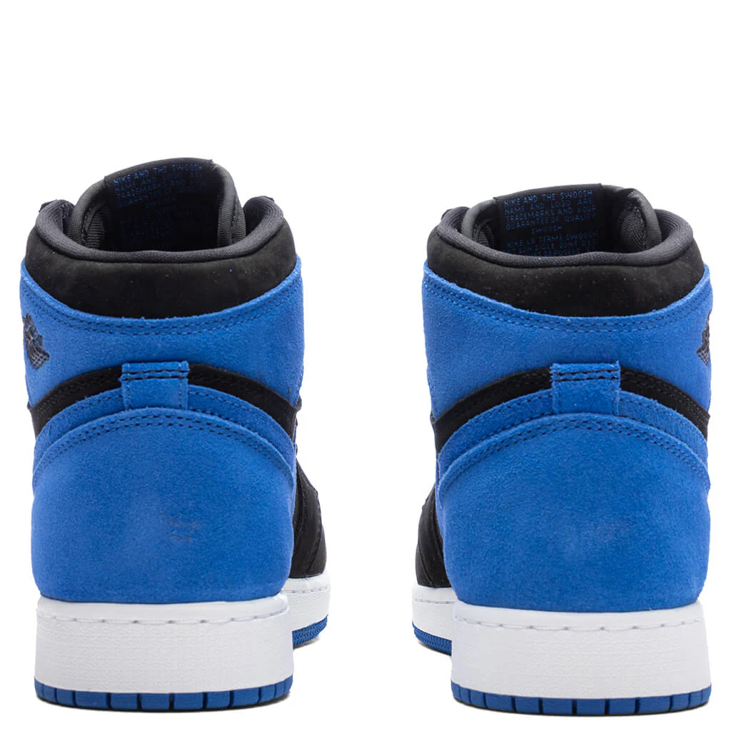 Air Jordan 1 Retro High OG (GS) 'Royal Reimagined' - Black/Royal Blue/White - Image 4
