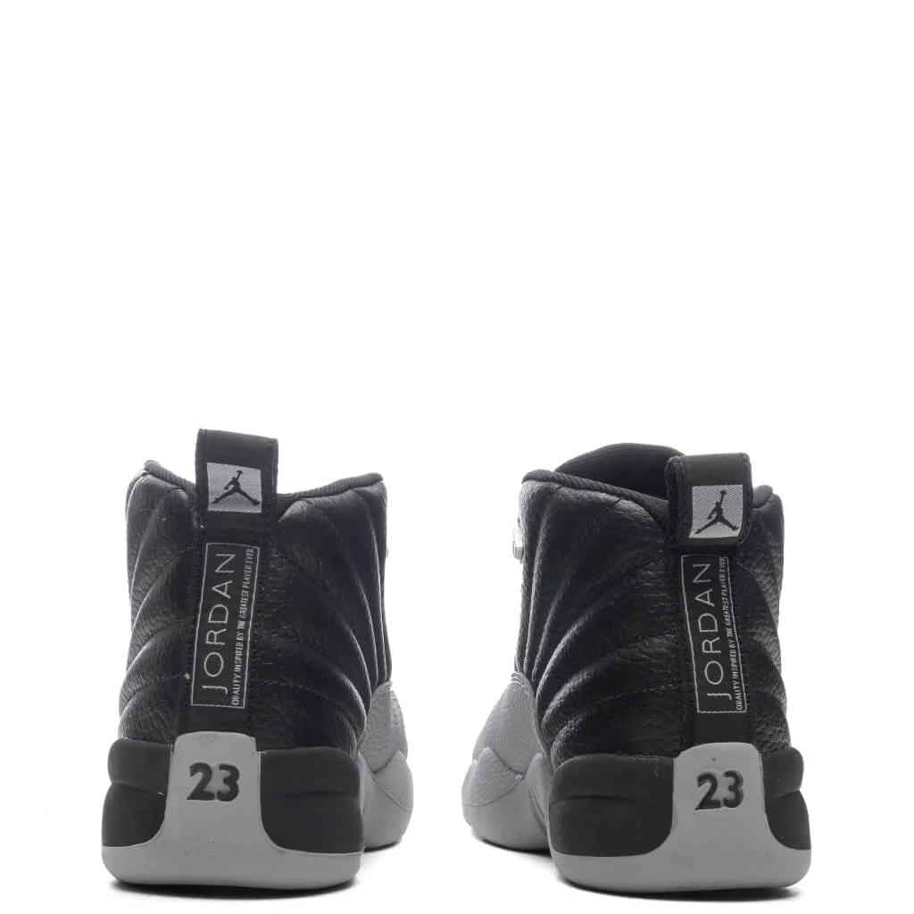 Air Jordan 12 Retro (PS) Barons - Black/Wolf Grey/White - Image 4