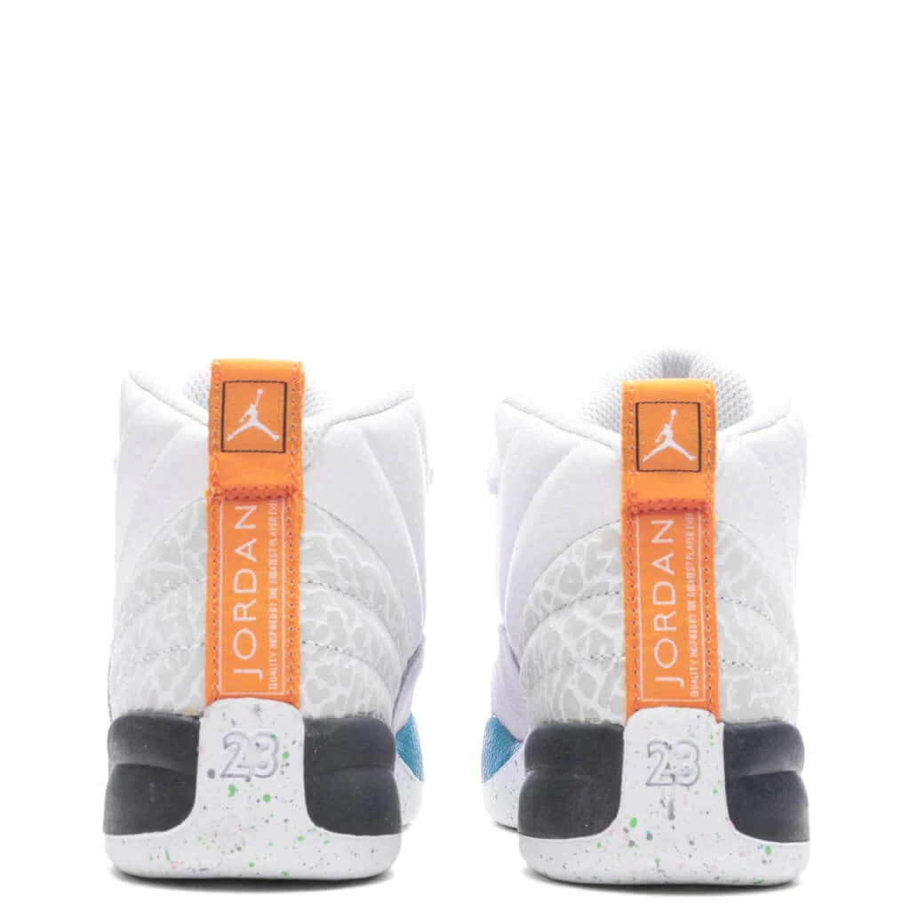 Air Jordan 12 Retro (PS) - White/Vapor Green/Photon Dust - Image 4