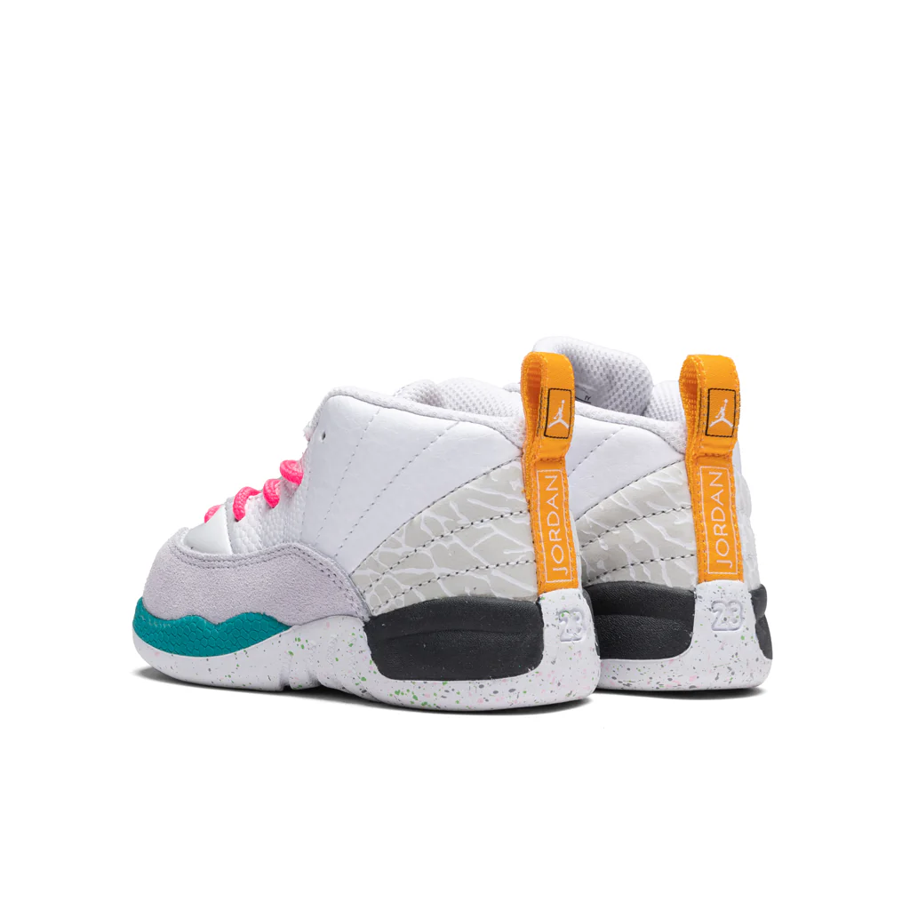 Air Jordan 12 Retro (TD) - White/Vapor Green/Photon Dust - Image 3
