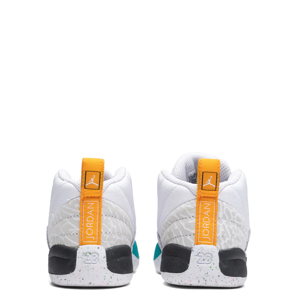 Air Jordan 12 Retro (TD) - White/Vapor Green/Photon Dust - Image 4