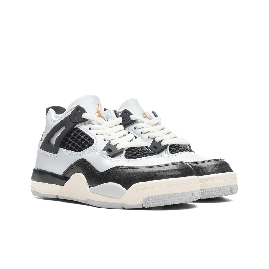 Air Jordan 4 Retro (PS) - Pure Platinum/Metallic Gold/Black/Sail - Image 2