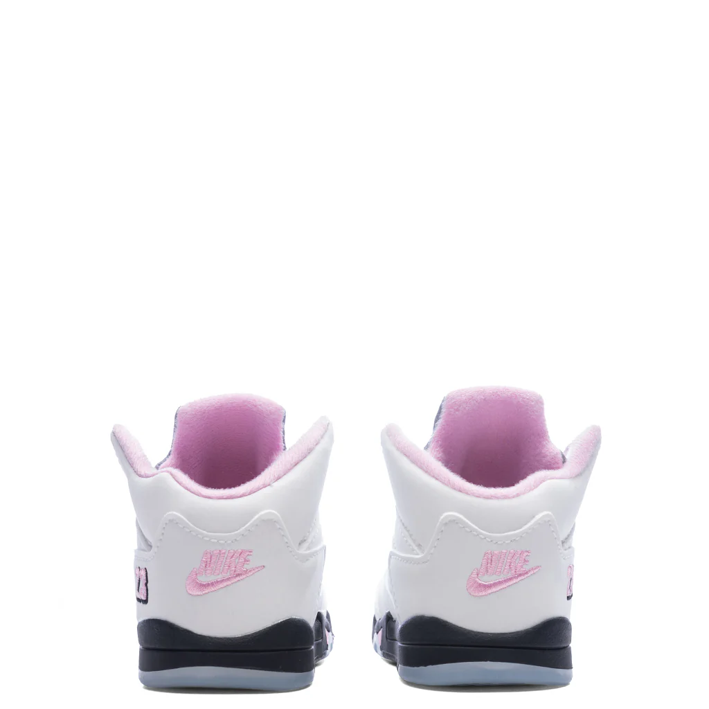 Air Jordan 5 Retro OG '35th Anniversary' (TD) - White/Black/Med Soft Pink/White - Image 4