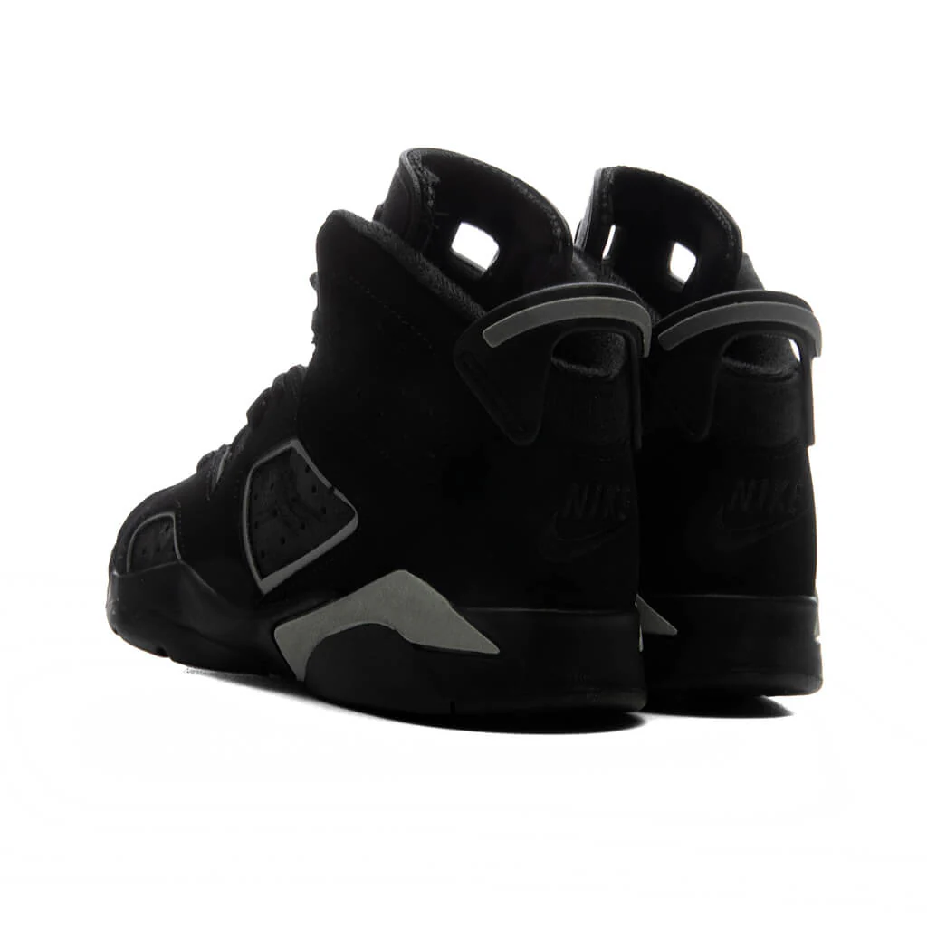 Air Jordan 6 Retro 'Cap and Gown' (PS) - Black/Reflect Silver/Black - Image 2