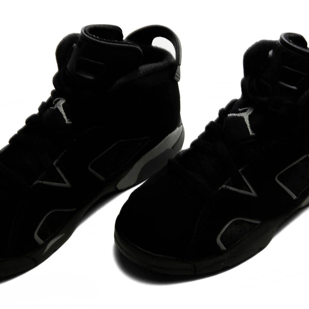 Air Jordan 6 Retro 'Cap and Gown' (PS) - Black/Reflect Silver/Black - Image 3