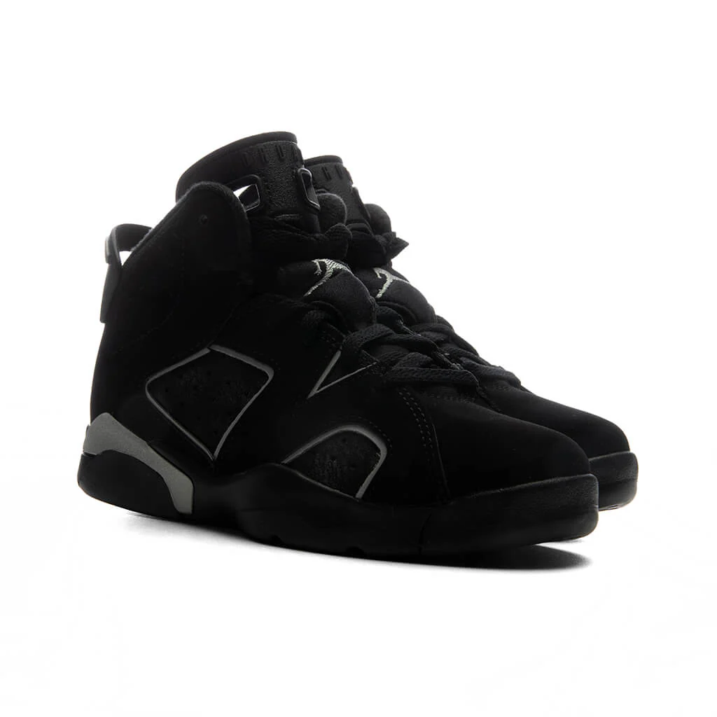 Air Jordan 6 Retro 'Cap and Gown' (PS) - Black/Reflect Silver/Black - Image 5
