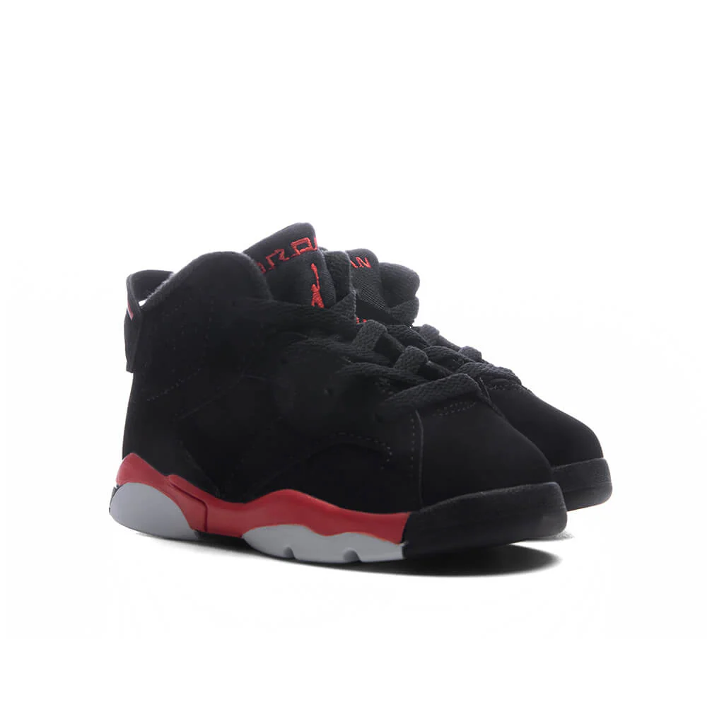 Air Jordan 6 Retro 'Infrared Salesman' (TD) - Black/Light Crimson - Image 2