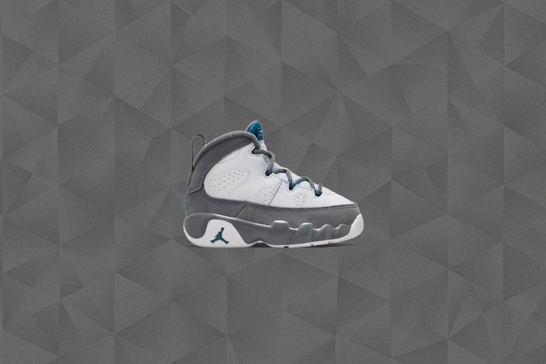 Air Jordan 9 Retro 'Flint Grey' (TD) - White/French Blue/Flint Grey - Image 5