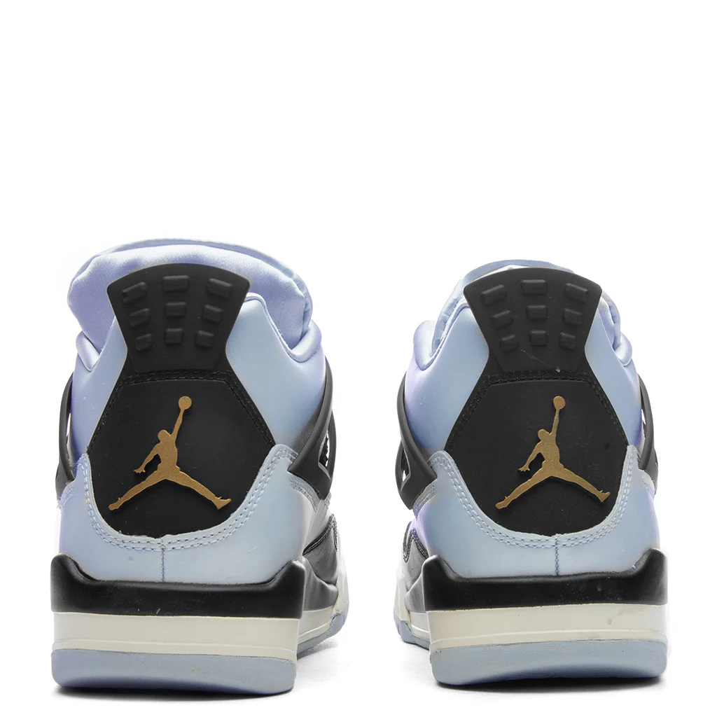 Air Jordan 4 Retro (GS) - Pure Platinum/Metallic Gold/Black/Sail - Image 4