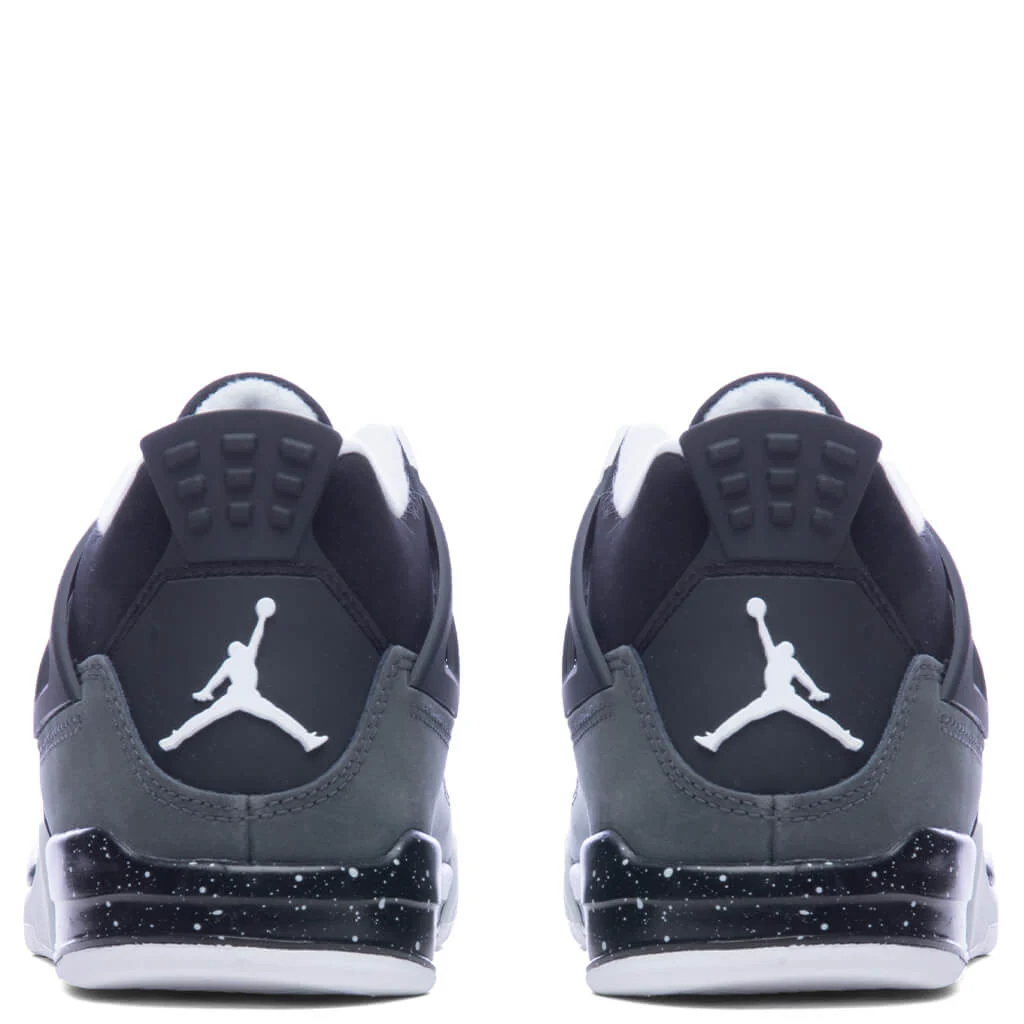 Air Jordan 4 Retro (PS) Fear - Black/White/Anthracite/Black - Image 4