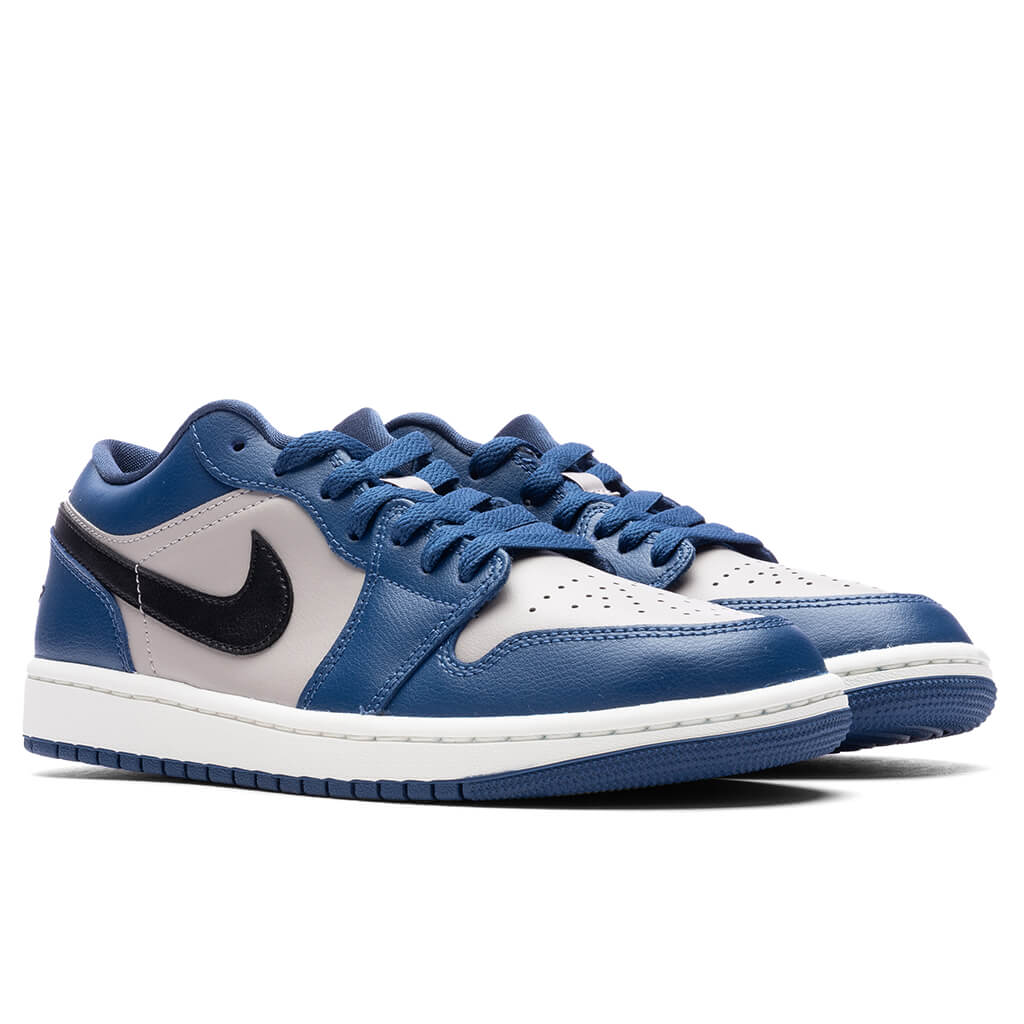 Women's Air Jordan 1 Low - French Blue/Black-College Grey/Sail - Image 2