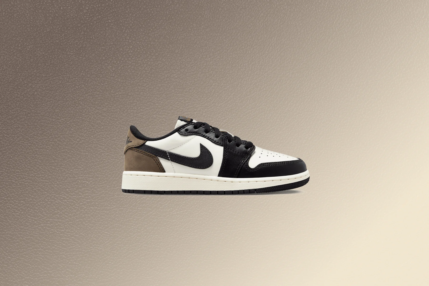 Air Jordan 1 Low OG 'Mocha'  (GS) - White/Black/Dark Mocha - Image 2