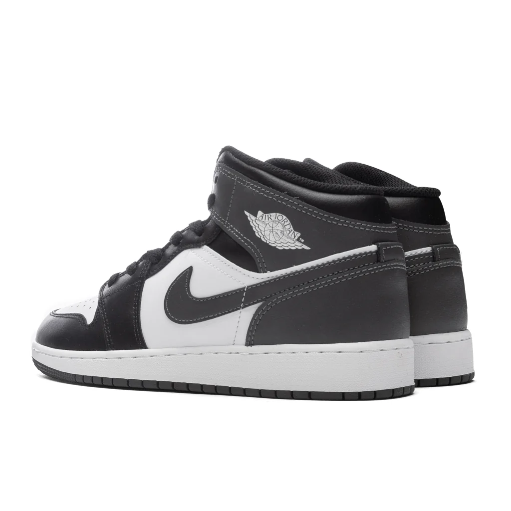 Air Jordan 1 Mid (GS) - Black/Iron Grey/White - Image 3