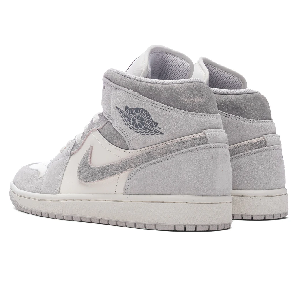 Air Jordan 1 Mid SE - Neutral Grey/Smoke Grey/Sail - Image 3