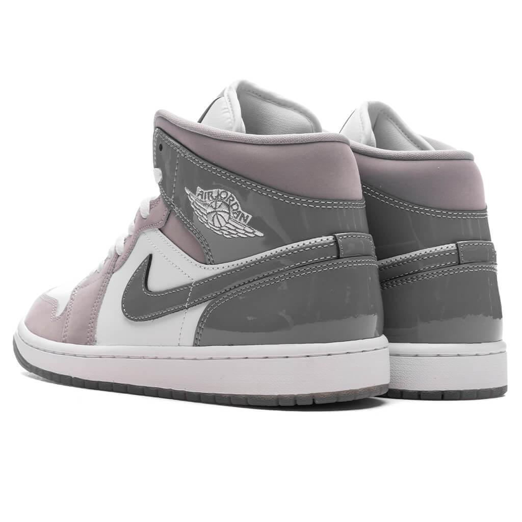 Air Jordan 1 Mid SE - White/Cool Grey/Medium Grey - Image 3