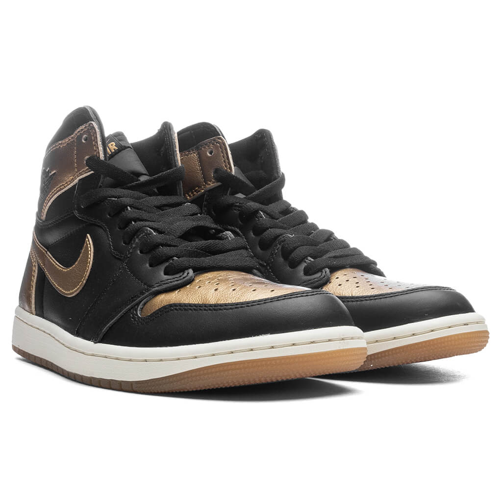 Air Jordan 1 Retro High OG 'Black and Gold' - Black/Metallic/Sail - Image 2