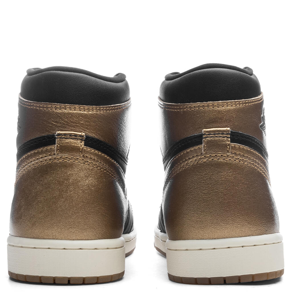 Air Jordan 1 Retro High OG 'Black and Gold' - Black/Metallic/Sail - Image 4