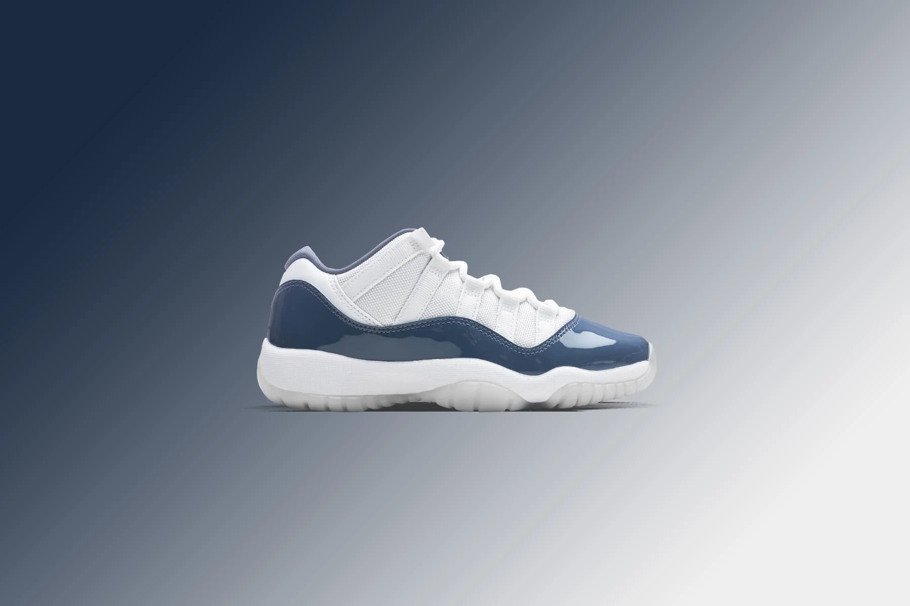 Air Jordan 11 Retro Low (GS) - White/Midnight Navy/Diffused Blue - Image 5