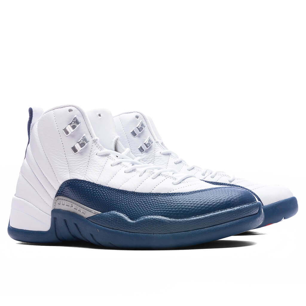 Air Jordan 12 Retro 'French Blue' - White/French Blue/Metallic Silver - Image 2