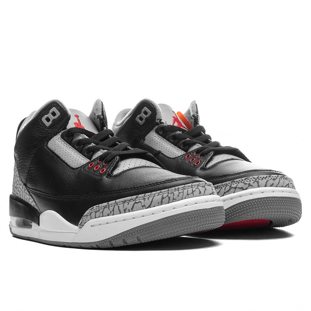 Air Jordan 3 Retro 'Black Cement' - Black/Fire Red/Cement Grey/Summit White - Image 2