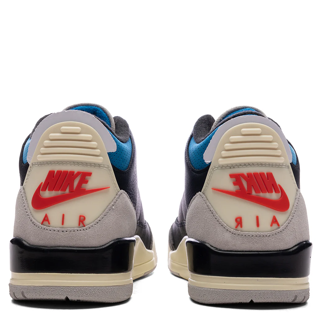 Air Jordan 3 Retro OG 'Rare Air' - Black/Chile Red/Neutral Grey - Image 4