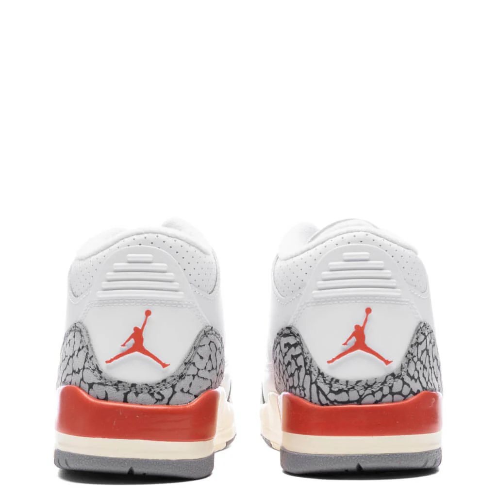 Air Jordan 3 Retro (PS) 'Georgia Peach' - White/Cosmic Clay/Sail - Image 4