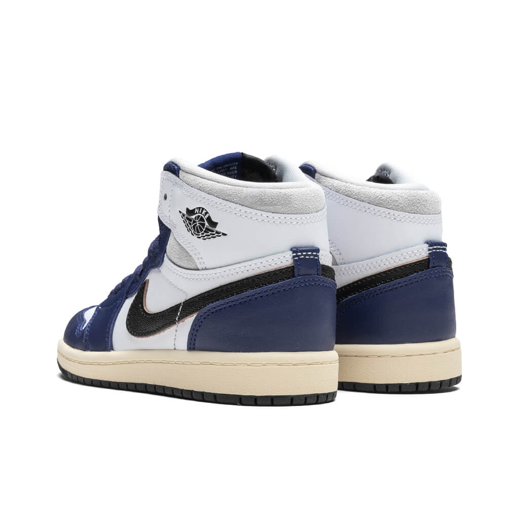 Air Jordan 1 Retro High OG 'Rare Air' (PS) - White/Black/Neutral Grey/Deep Royal Blue - Image 3