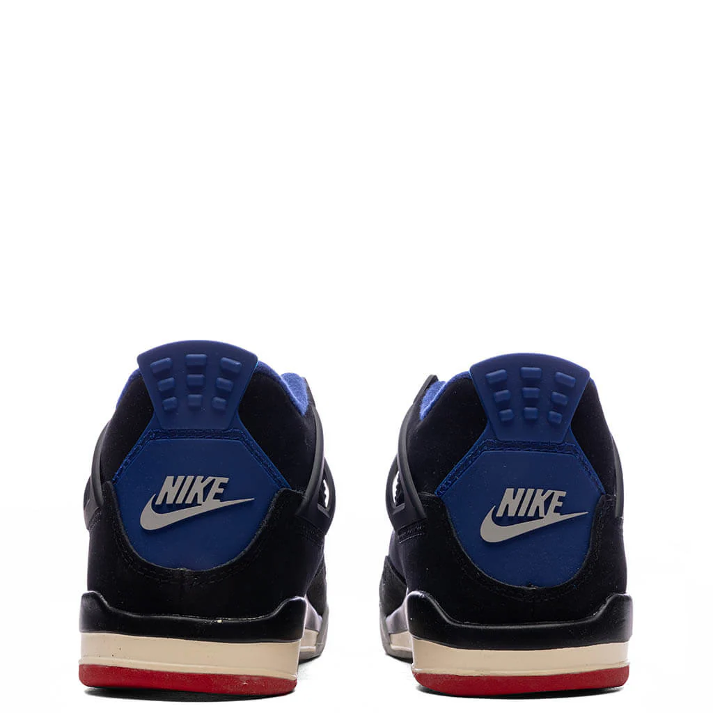 Air Jordan 4 Retro 'Rare Air' (PS) - Black/Fire Red/Deep Royal Blue - Image 4