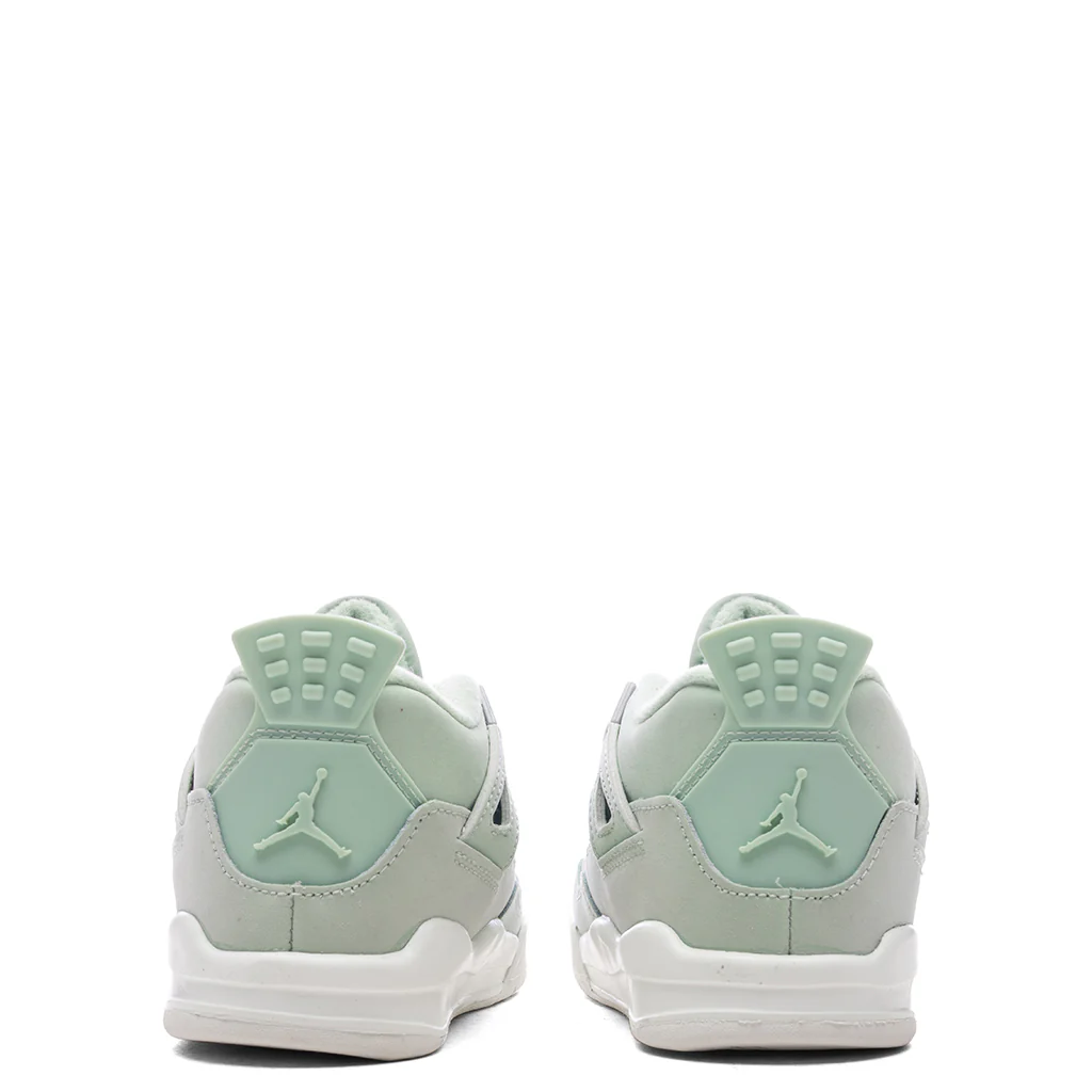 Air Jordan 4 Retro 'Abundance' (TD) - Seafoam/Sail/Metallic Silver - Image 4