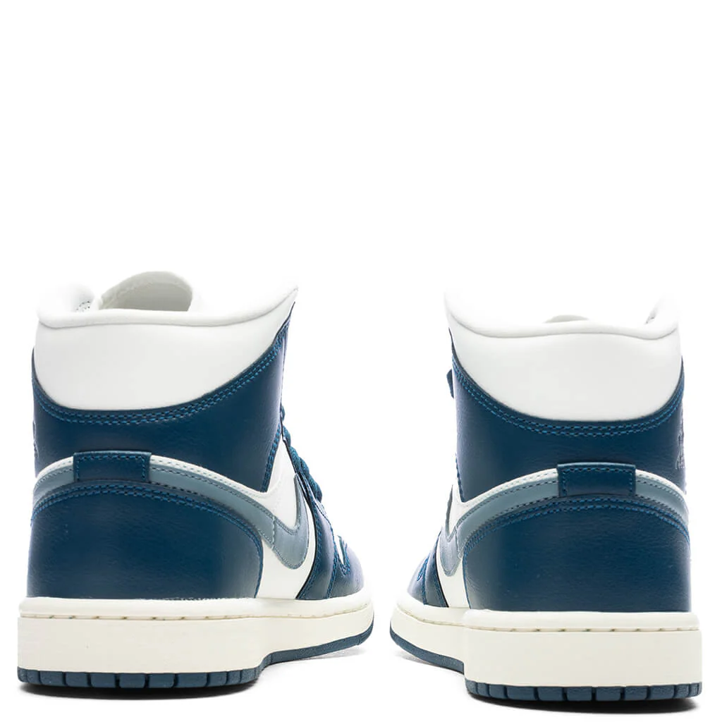Women's Air Jordan 1 Mid - Sky J FR Blue/Ozone Blue/Sail - Image 4
