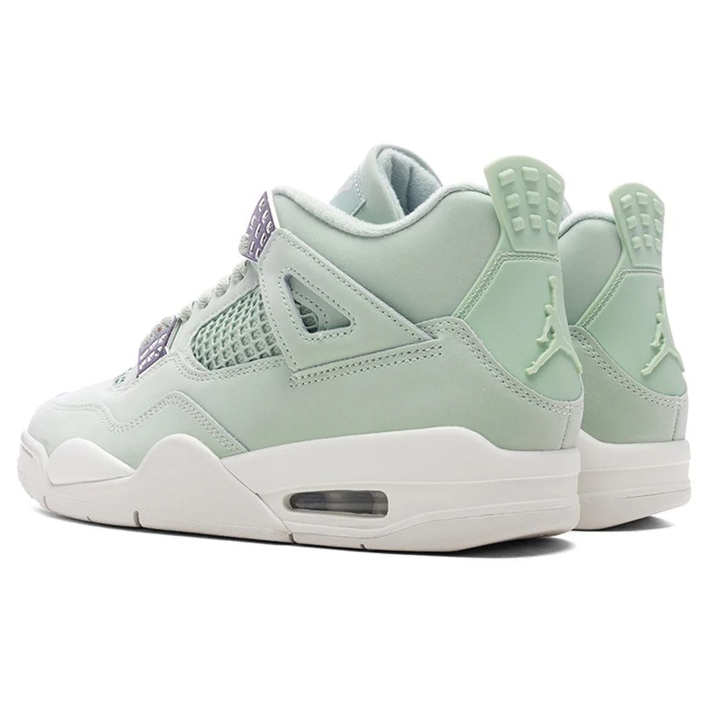 Women's Air Jordan 4 Retro 'Abundance'- Seafoam/Sail/Metallic Silver - Image 3