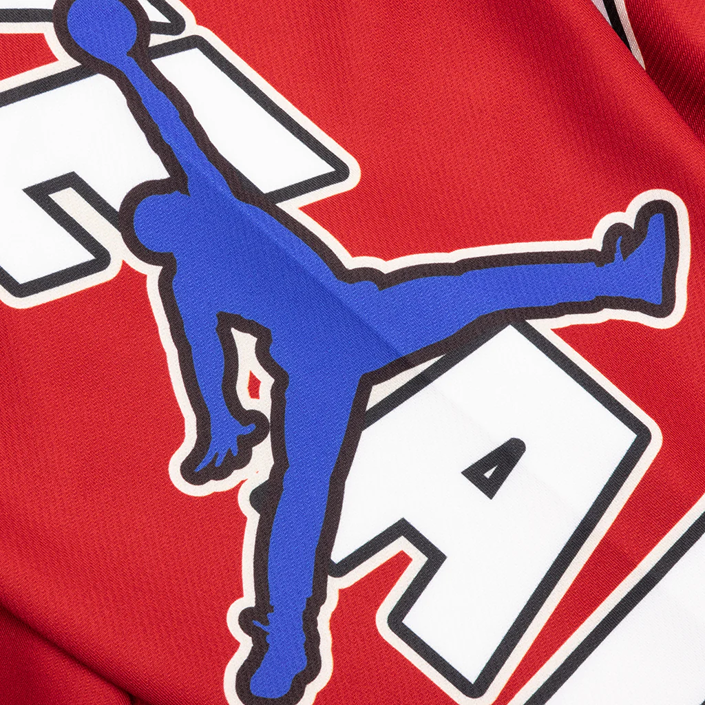 Jordan x Nigel Sylvester Jersey 'Cinnabar' - Cinnabar/Black/Lyon Blue - Image 4
