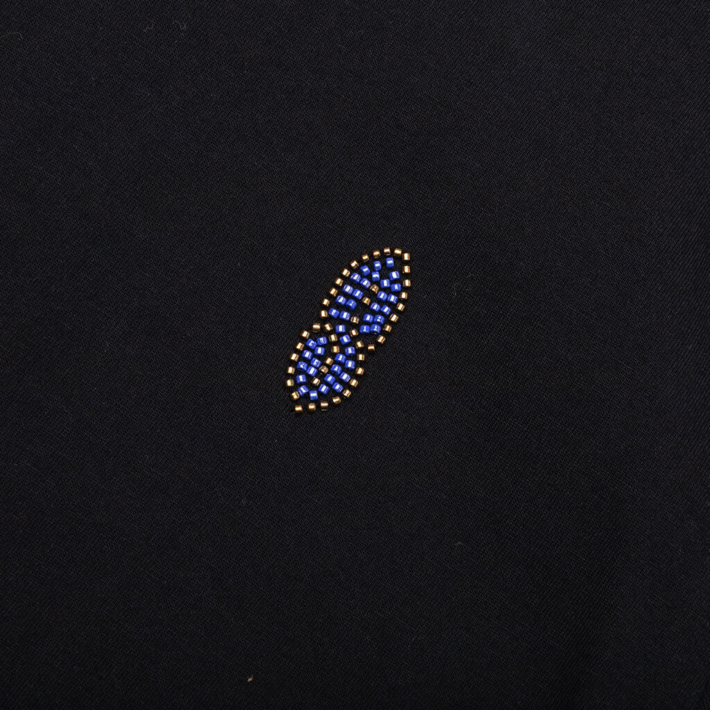 Beaded Lettering Tee - Black - Image 3