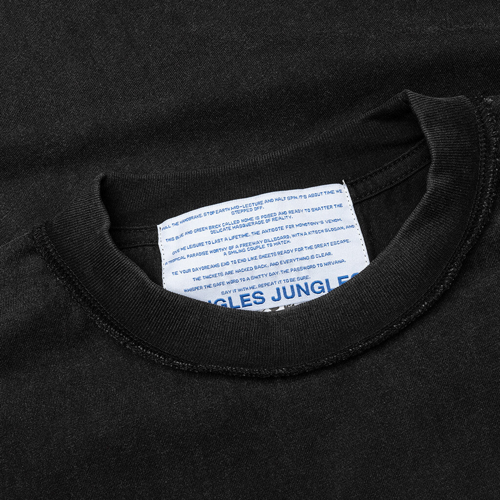 Good Morning Cops Vintage Wash Tee - Washed Black - Image 3