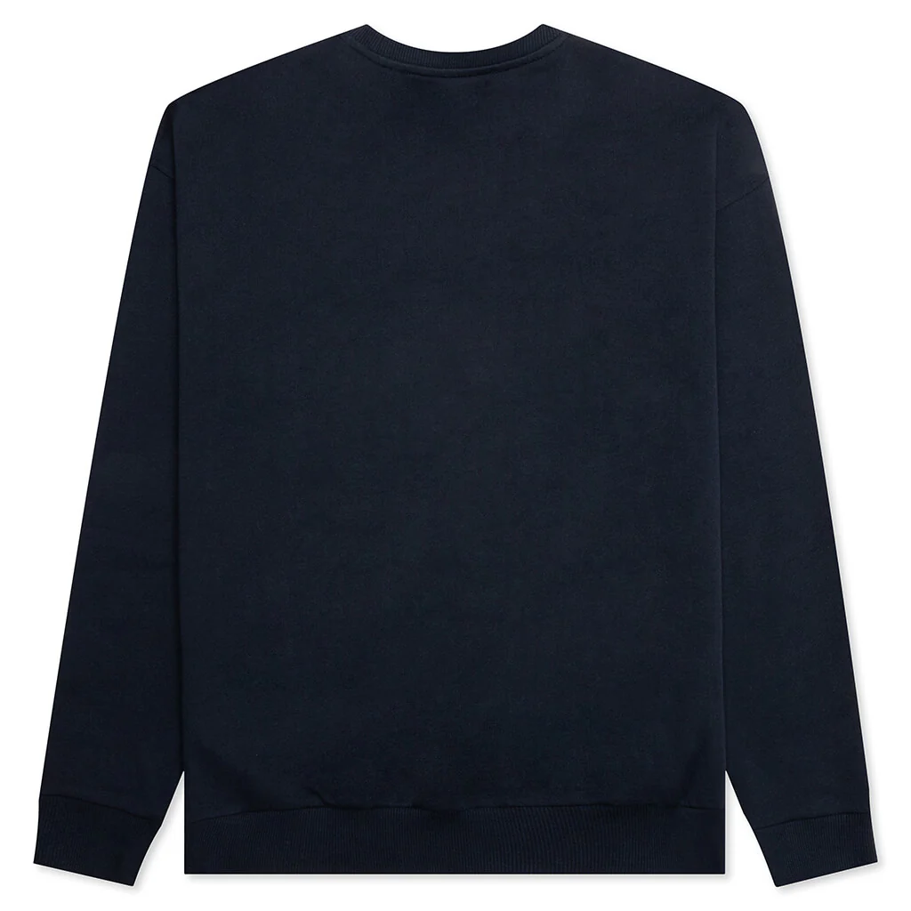 Logo Embroidery Sweatshirt - Navy - Image 2