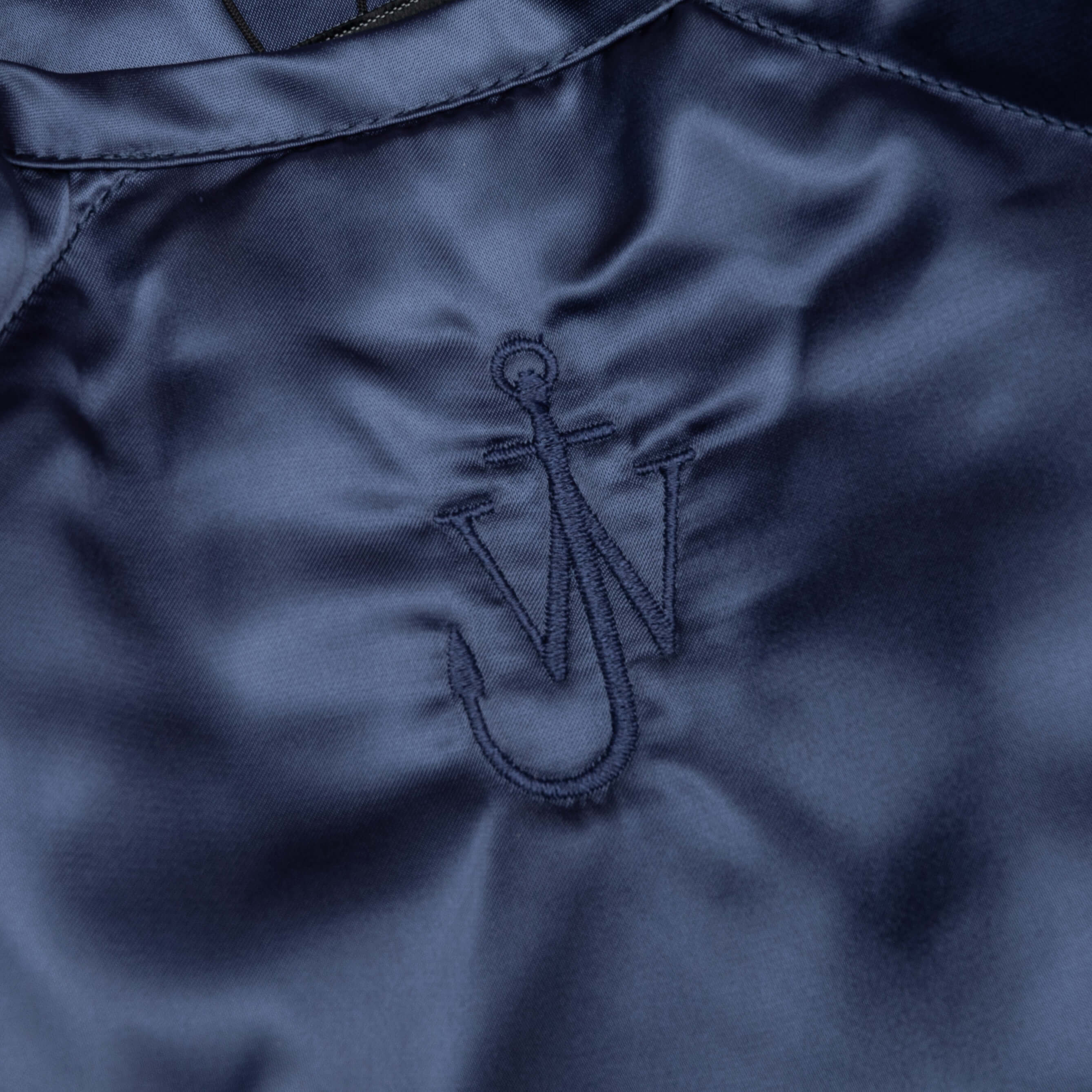 Oversized Quilted Jacket - Indigo - Image 4