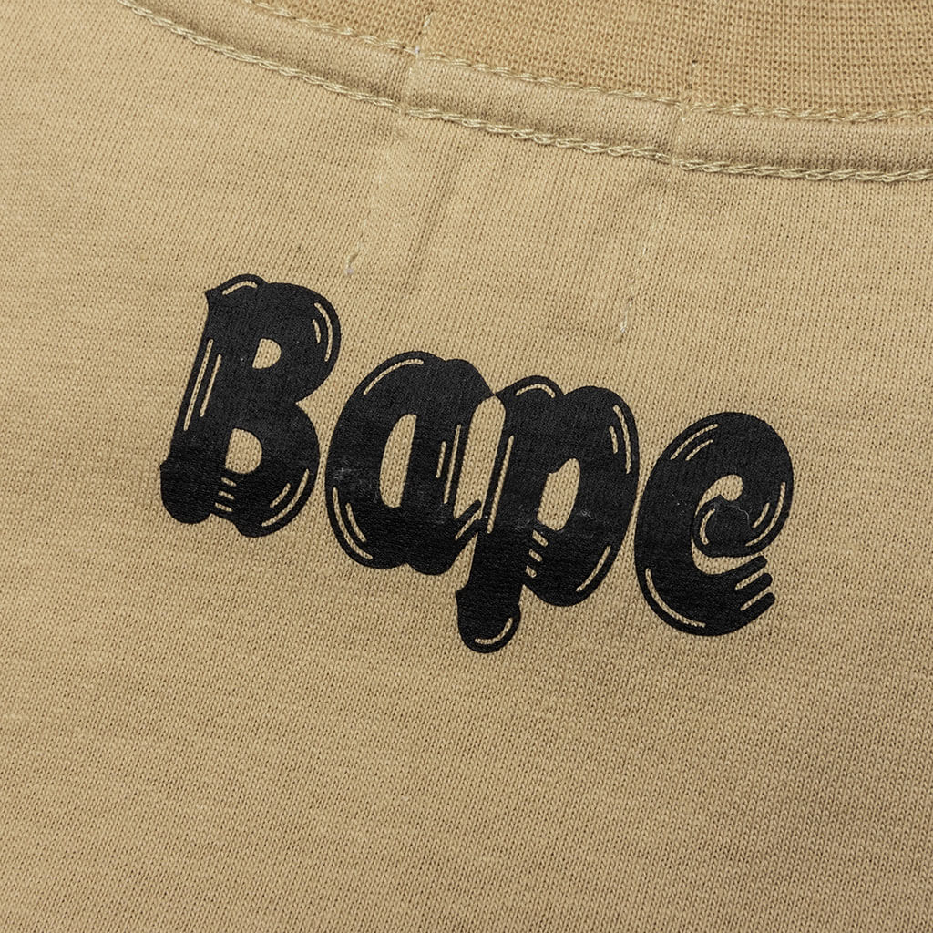 Kid's Brush College Tee - Beige - Image 5