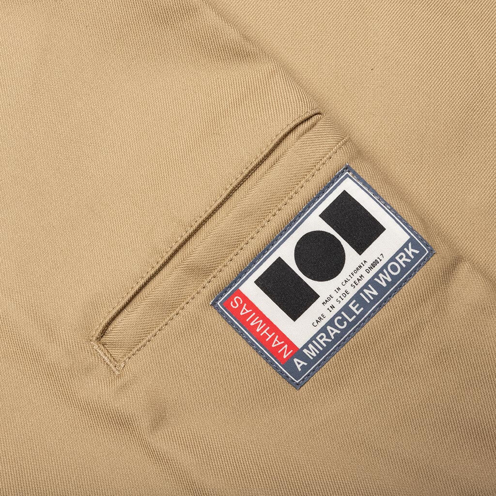 Knit Patchwork Worker Pant - Sand - Image 5