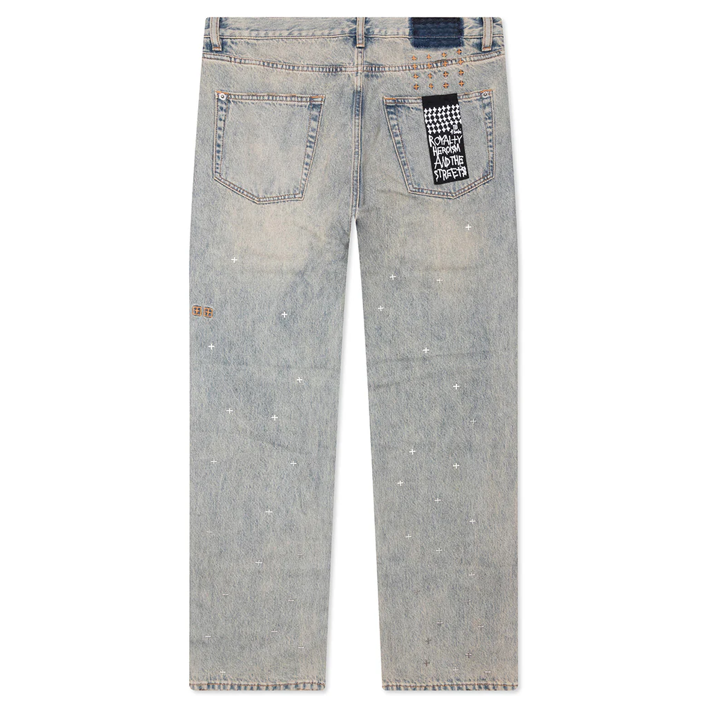 Anti K Stagelight Metalik Pants - Denim - Image 2