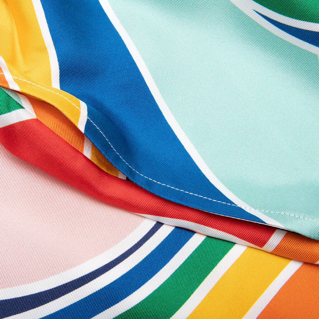 Le Pouvoir Des Fleuries Silk Twill Shorts - Multi - Image 3