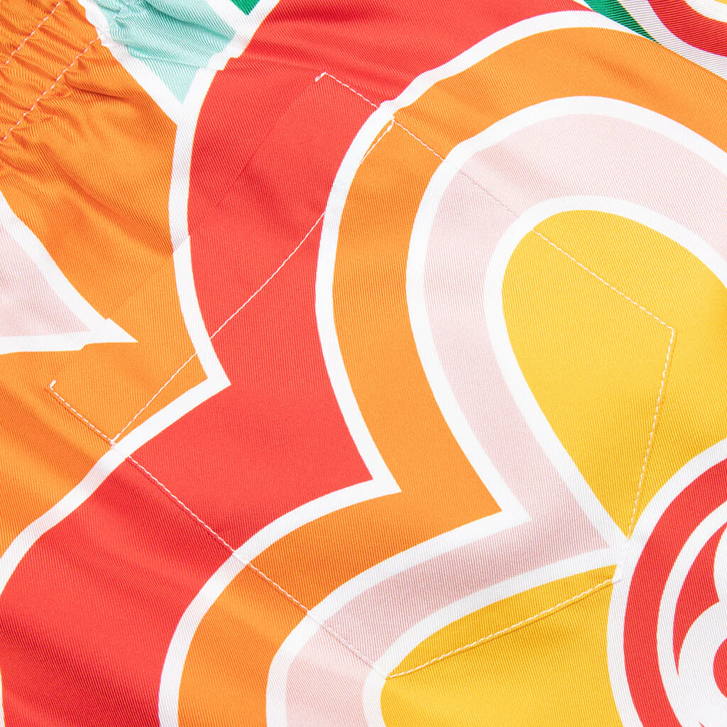 Le Pouvoir Des Fleuries Silk Twill Shorts - Multi - Image 4