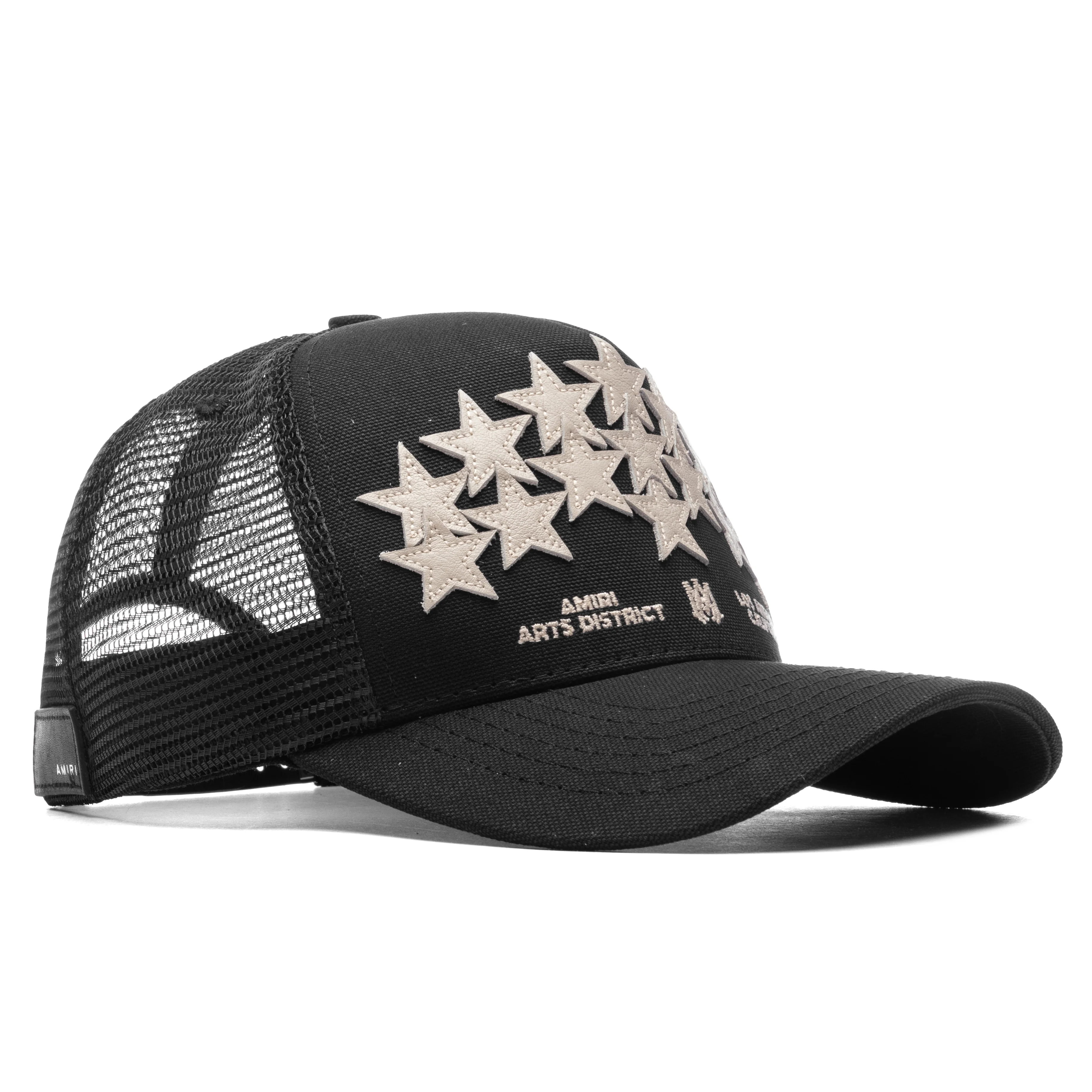 Leather Star Trucker Hat - Black - Image 3